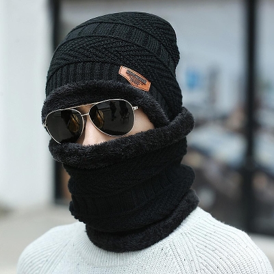 Picture of Neck Warmer Winter Hat Knit Cap Scarf Cap Winter Hats 2023