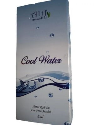 Picture of Cool Water attar by Alif (Alif new collection) 8 ml roll on long lasting fragrance