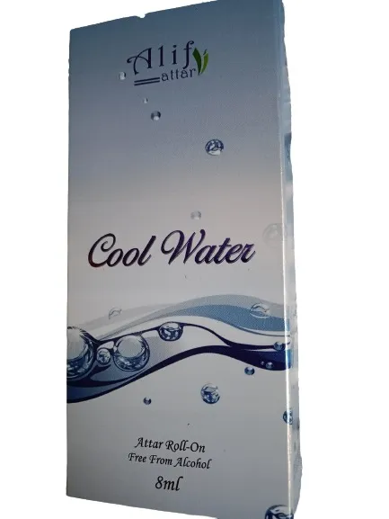 Picture of Cool Water attar by Alif (Alif new collection) 8 ml roll on long lasting fragrance