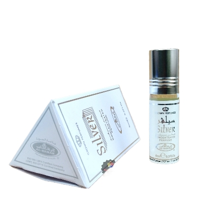 Picture of Silver by Al Rehab Attar for Men Non Alcoholic Long Lasting Perfume Floral Attar - 6ml Attar