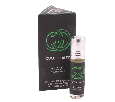 Picture of Gucci Guilty Black Pour Homme Concentrated Perfume Oil Long Lasting Non-alcoholic Fragrance - 6ml Attar