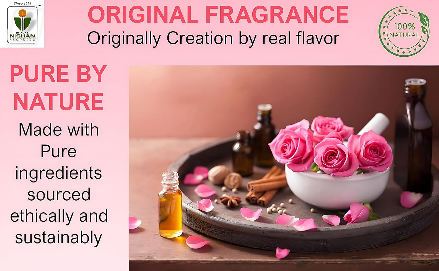 Picture of Nishan (24 Pcs) Pink Rose Sambrani Dhoop Cups for Pooja, Meditation, Festivals and Spiritual Events, Gulab Dhup Cup with Holder Plate, (2 Box) (24-Gulab) Agarbatti