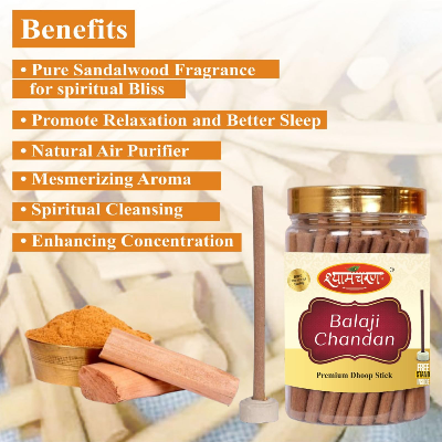 Picture of E.Floor Premium Bambooless Dry Incense Chandan Dhoop | Dhoop Batti for Daily Agarbatti Stick