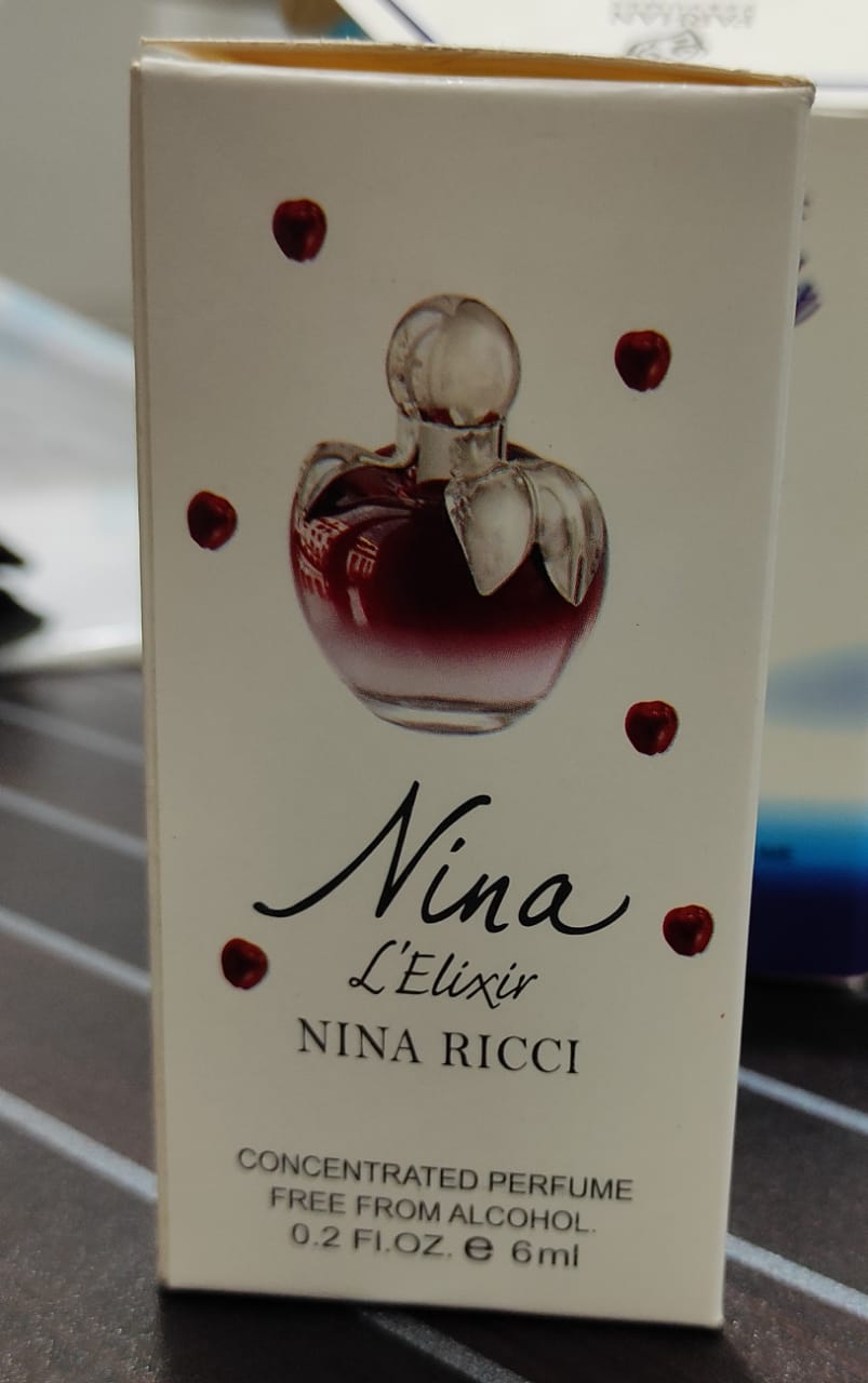 Picture of Nina Ricci Nina L'Elixir For Women By Al Farhan Concentrated Perfume Oil Long Lasting Fragrance - 6ml Sb Attar
