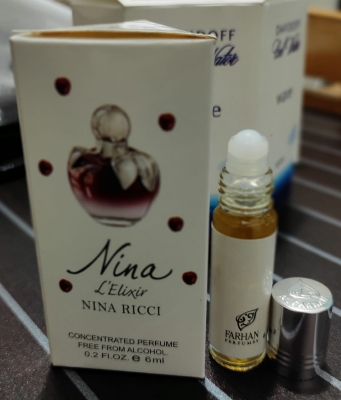 Picture of Nina Ricci Nina L'Elixir For Women By Al Farhan Concentrated Perfume Oil Long Lasting Fragrance - 6ml Sb Attar