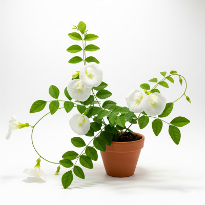 Picture of White Aparajita Flower Plant – Buy from Online Nursery