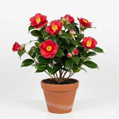 Picture of Indian Red Camellia Plant – Buy Online