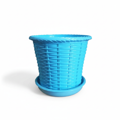 Picture of Rattan Flower Tub With Tray (8 Inch) - আপনার গাছের জন্য পারফেক্ট!