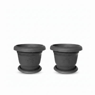 Picture of Eco Tub With Tray (6 Inch) - 2Pcs: Sustainable Gardening Solution