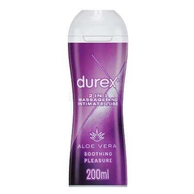 Picture of UK Products Durex 2 IN 1 Massage and Intimate Lube Aloe Vera for Soothing Pleasure 200ml