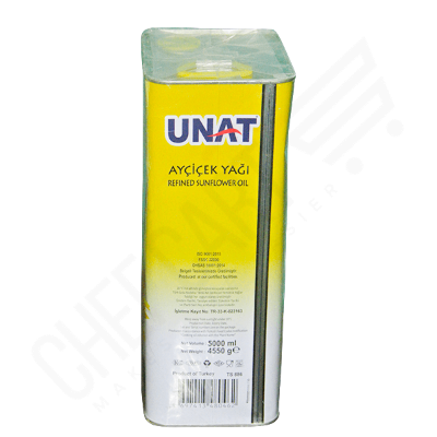 Picture of UNAT Sunflower oil 5 Lt. (Made in Turkey)