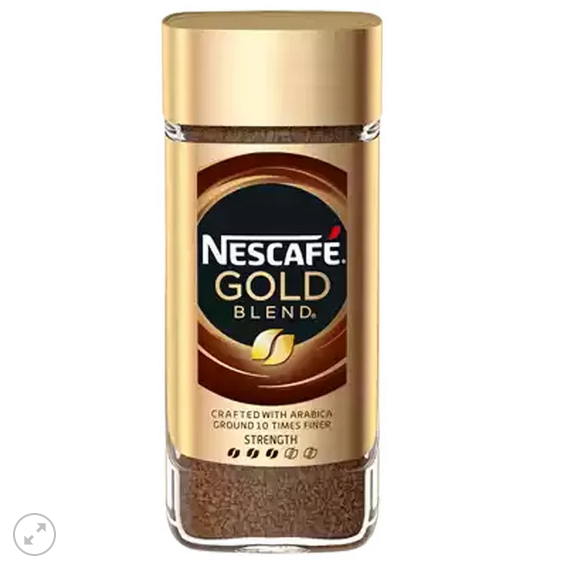 Picture of Nescafe Gold Instant Coffee (Imported) Instant Ground Coffee,95G, Glass Bottle