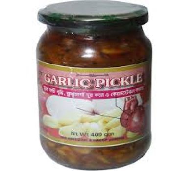 Picture of Garlic Picckle 400 gm Modern Herbal Roshuner Acher