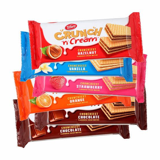Picture of Tiffany Crunch 'n' Orange Cream Wafers-135gm