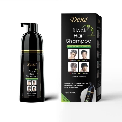Picture of International Products Dexe Black hair shampoo comb 200ml