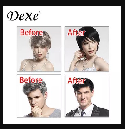 Picture of International Products Dexe Black hair shampoo comb 200ml