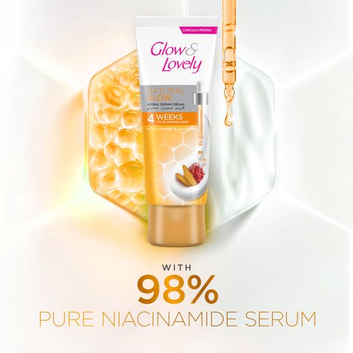 Picture of UAE product GLOW & LOVELY Formerly Fair & Lovely Face Cream with VitaGlow, Herbal Balance for glowing skin, 100g