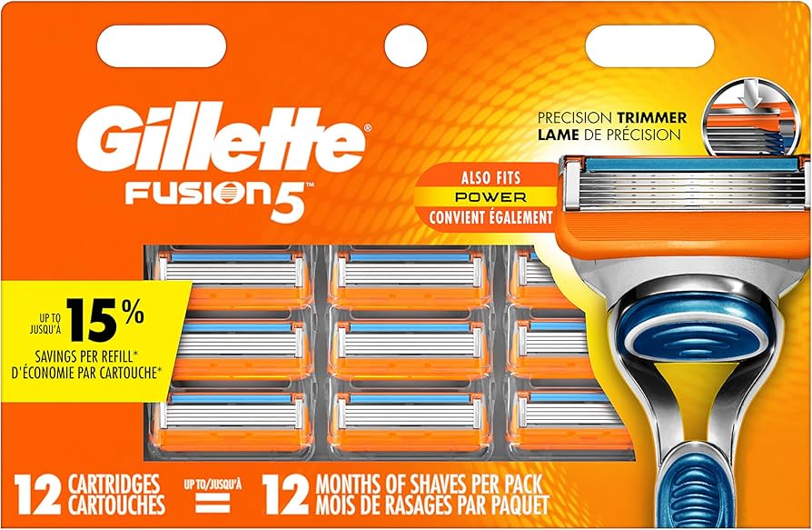 Picture of Germanay Products Gillette Fusion5 Men's Razor Blade Refills, 12 Refills
