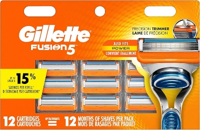 Picture of Germanay Products Gillette Fusion5 Men's Razor Blade Refills, 12 Refills
