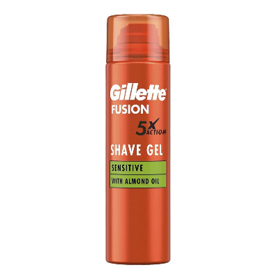 Picture of UK Products Gillette Fusion Moisturising Shave Gel For Men With Almond Oil 200ml