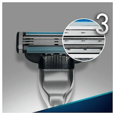 Picture of International Germany Products Gillette Mach3 Razor Blades for Men - 4 Cartridge