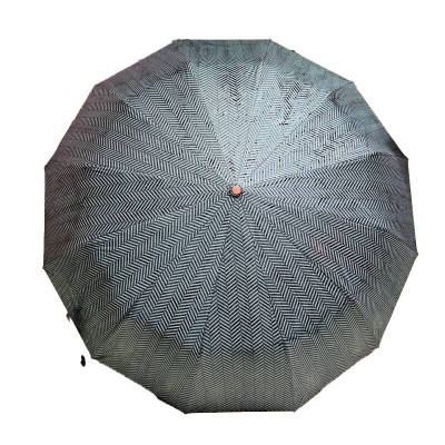 Picture of Premium 12-Ribs Automatic Open/Close Wooden colour Handle Umbrella