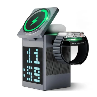 Picture of Valdus Pixel Dock 5-in-1 Wireless Charger with Speaker and Clock