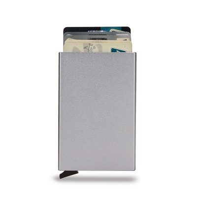 Picture of Hot Selling Metal Aluminum RFID Blocking Credit Card Holder for Business