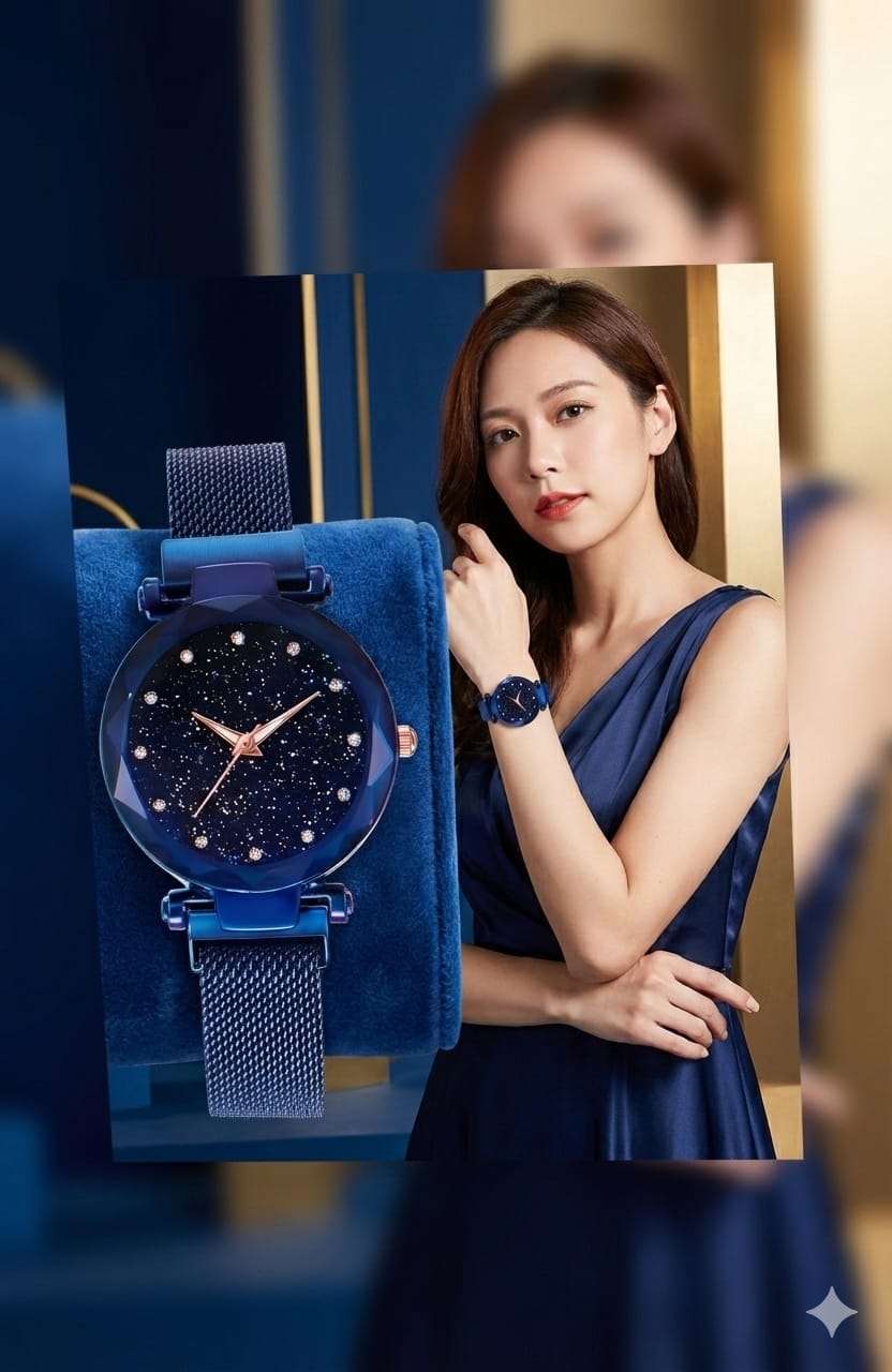 Picture of Luxury Ladies Quartz Watch Starry Sky Wrist Watch Female Wristwatch