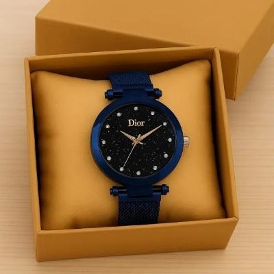 Picture of Fashion Watch Stainless Steel Mesh Band Men's Quartz Wristwatch Water Resistant Casual Style