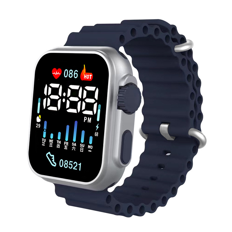 Picture of Digital Watch Waterproof 30M Fashion Women's Watch for Men's Sports Waterproof Simple Silicone Electronic Watch for Men