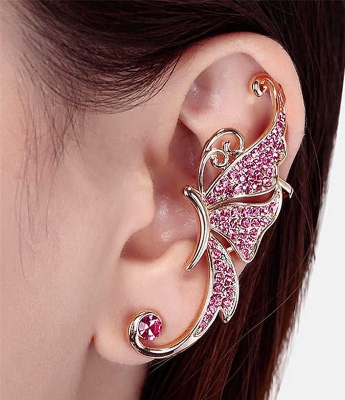 Picture of New Decorative Ear Clips - Dragon Ear Cuff - Wing Ear Piece - Butterfly Earring