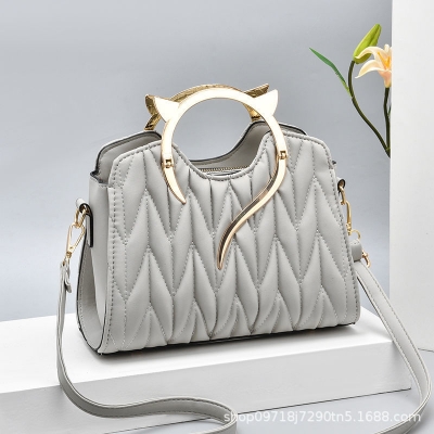 Picture of Top Handle Unique Fashion Women Handbag Ladies Faux Leather Tote Shoulder Bag Fashion Handbeg College Bag