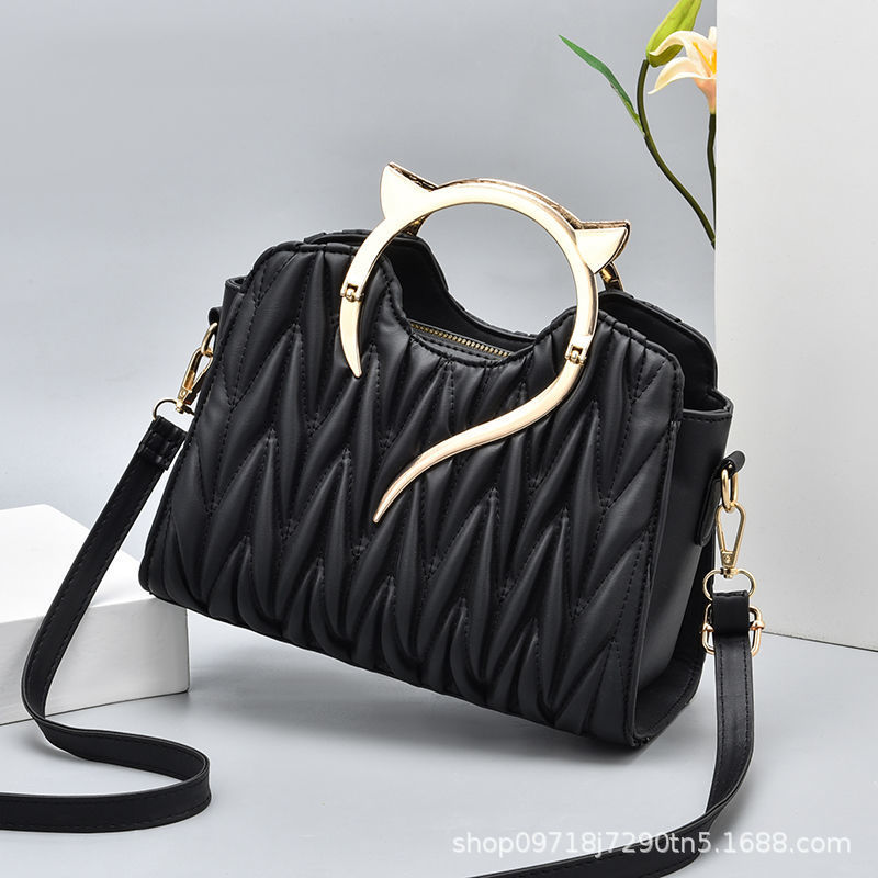 Picture of Top Handle Unique Fashion Women Handbag Ladies Faux Leather Tote Shoulder Bag Fashion Handbeg College Bag