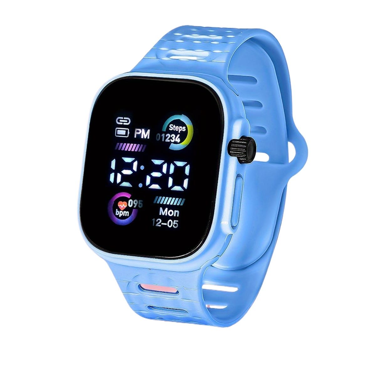 Picture of Digital Watch Fashion Women's Watch for Men's Sports Waterproof Simple Silicone Electronic Watch for Women