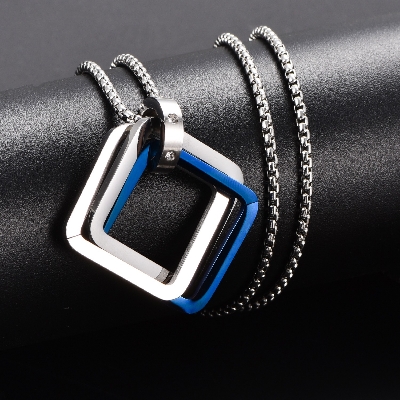 Picture of High Quality Men Fashion Jewellery Stainless Steel Round Chain Necklaces