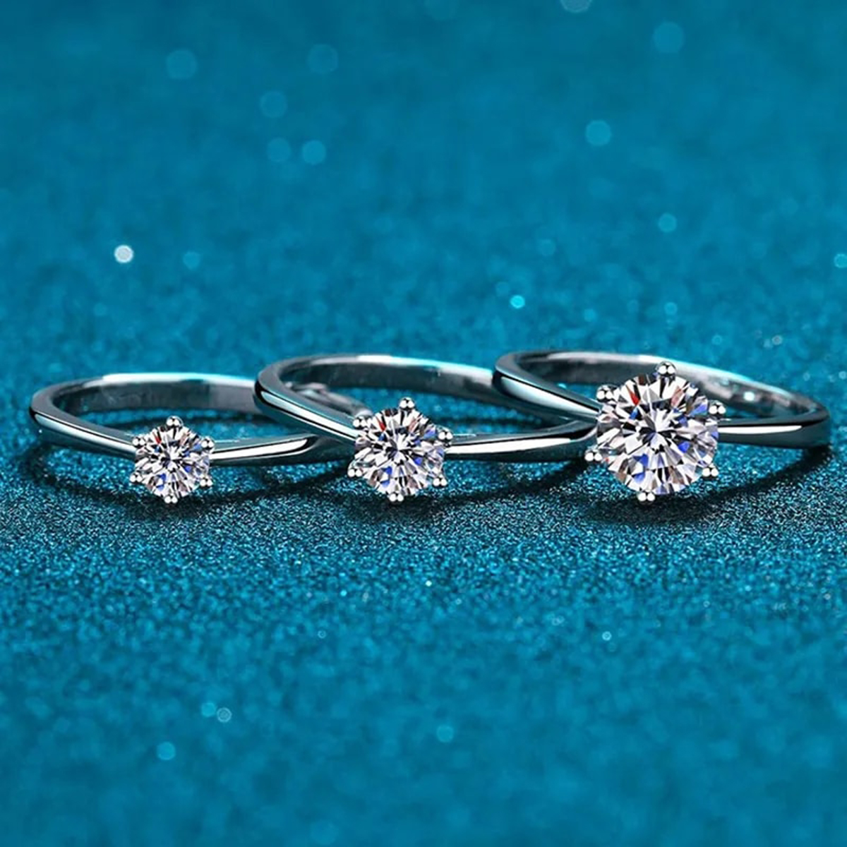 Picture of Adjustable Zircon Stone Finger Ring