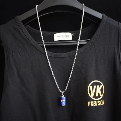 Picture of Stylish Addition - Styles Chain Hip-hop Jewelry Necklace Pendant Accessories Rapper Gift Silver - Sustainable Choice - Durablity Assurance