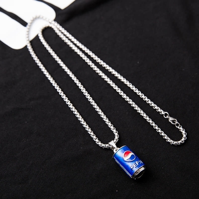 Picture of Stylish Addition - Styles Chain Hip-hop Jewelry Necklace Pendant Accessories Rapper Gift Silver - Sustainable Choice - Durablity Assurance