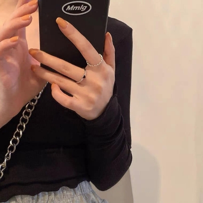 Picture of Versatile -Trendsetter - Fashion Innovator - Custom Experience - Heart Shaped Black Zircon Ring Set For Women - Couture - High-end- Avant-garde