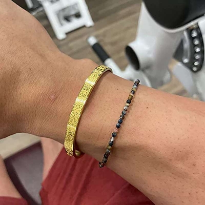 Picture of Trendsetter -Upscale Living -Ayatul Kursi - Thick Bangle - Islamic Arabic Motivational Inspirational Gift- Inventive Choice