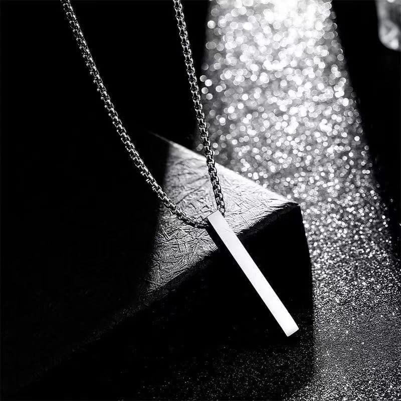 Picture of Stylish Addition - Fashion New Pendant Necklace Men Punk Trendy Simple Stainless Steel Chain Jewellery Gift - Modern - Choice Expression