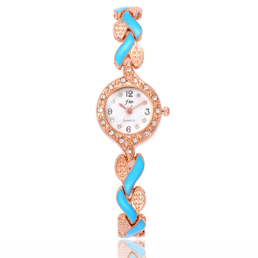 Picture of Highly Sustainable - Rose Gold Tone Analog Watch Quartz Bracelets Watchs For Women - Durabilty Assured - Understated Sophistication