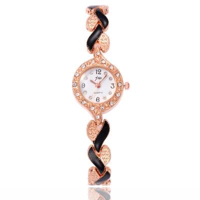 Picture of Highly Sustainable - Rose Gold Tone Analog Watch Quartz Bracelets Watchs For Women - Durabilty Assured - Understated Sophistication