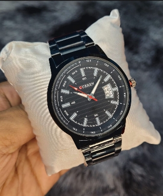 Picture of Black Stainless Steel Quartz Watch for Man - Black - Watch For Men  ঘড়ি