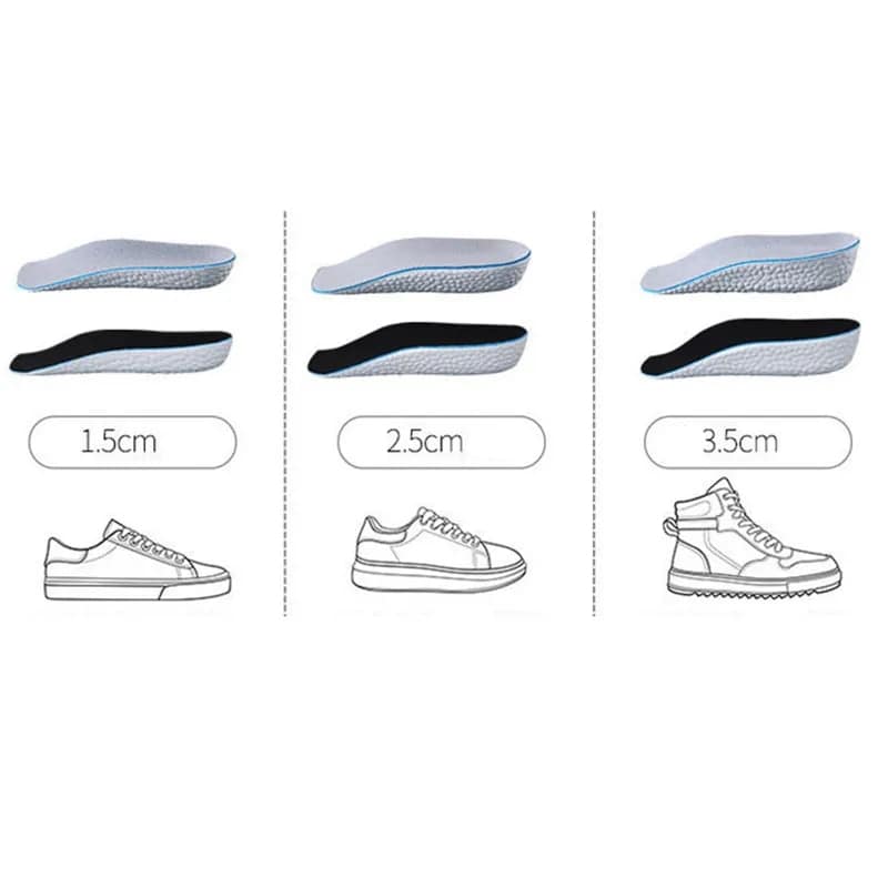 Picture of New Increase Insoles Half Shoe Pads Men Women Breathable Height Increase Insoles for Men