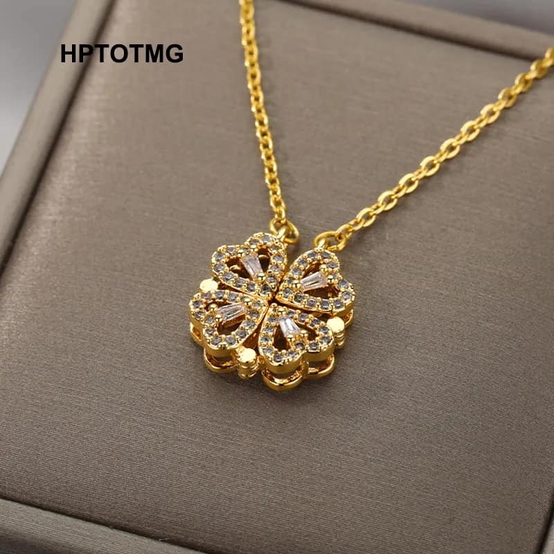 Picture of Love Magnetic Chain Necklaces for Girls Simple Stylish Fashion for Women