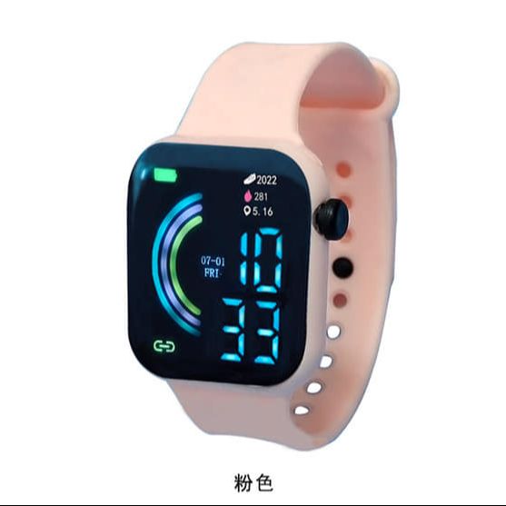 Picture of LED Digital Sports Watch for Men and Women, Electronic Wrist Watches, Small Square Watch,  Student Fashion, New