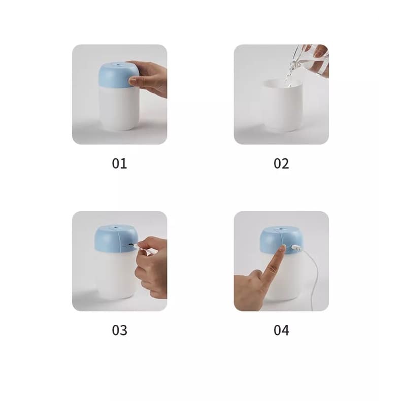 Picture of Mini Portable Ultrasonic Air Humidifer Aroma Essential Oil Diffuser USB Mist Maker Aromatherapy Humidifiers for Home Car