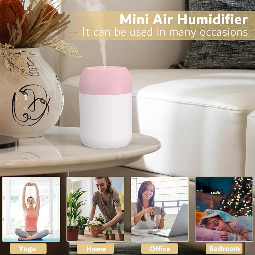 Picture of Mini Portable Ultrasonic Air Humidifer Aroma Essential Oil Diffuser USB Mist Maker Aromatherapy Humidifiers for Home Car